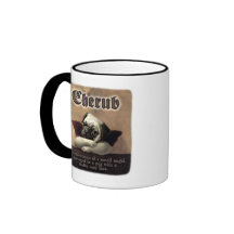 Himmlische Mops-Engel-Geschenk-Einzelteile Kaffee Tassen