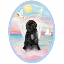 Himmlisches Meer - portugiesischer Wasser-Hund #8  Acryl Ausschnitt