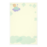 himmlisches Wolkenbaby-Schmetterlingsbriefpapier Personalisiertes Druckpapier