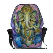 Hindische Kunst-Geschenke Ganesha Elefant Bote-Tas Kuriertaschen