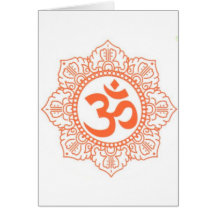 HINDU - BUDDHA-SYMBOLE OM, OHM KARTEN