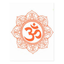 HINDU - BUDDHA-SYMBOLE OM, OHM POSTKARTEN