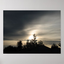 Hintergrund-Feuer-Sonnenuntergang Poster