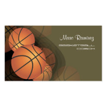 Hintergrundfarbe PixDezines Basketballs Coach/DIY Visitenkartenvorlagen