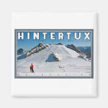 Hintertux - der Gefrorene Stab Kühlschrankmagnet