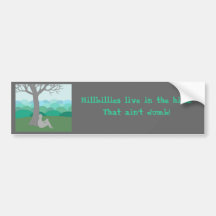 Hinterwäldler (personifizieren Sie) Auto Sticker