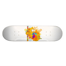Hinunter den Kaninchenbau Individuelles Skateboard