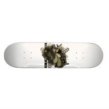 Hinunter den Kaninchenbau Personalisierte Skateboarddecks