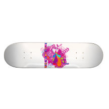 Hinunter den Kaninchenbau Individuelle Skateboarddecks