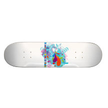Hinunter den Kaninchenbau Skateboard Deck