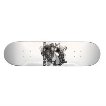 Hinunter den Kaninchenbau Skateboardbretter