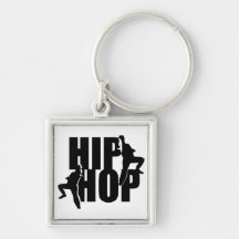 Hip Hop Dance Girls Text Design Keychain
