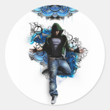 Hip hop dancer pegatinas  