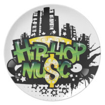 HipHop Music Party Plates