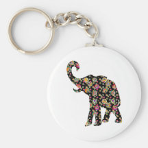 Hippie-Elefant Keychain Schlüsselbänder