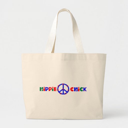 Hippie-Küken-Taschen-Tasche mit Friedenszeichen