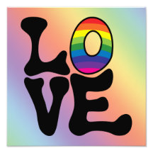 Hippie-Regenbogen-Liebe-Text Kunst Foto