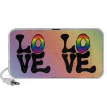 Hippie-Regenbogen-Liebe-Text Lautsprecher