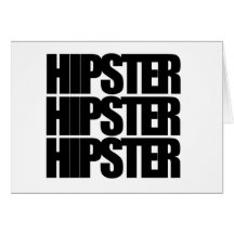 HIPSTER GRUßKARTE