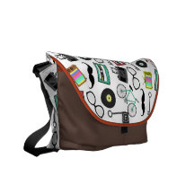 Hipster-Thema-Bote-Tasche Kurier Taschen
