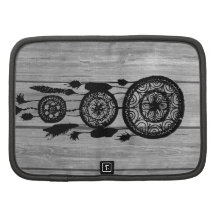 Hipster Vintages schwarzes dreamcatcher auf grauem Mappen