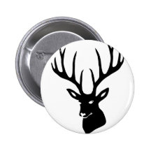 Hirsch Geweih Hirschgeweih Wild Elch Reh Stag Deer Anstecknadelbuttons
