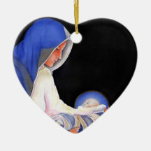 Hirsch-Verzierungs-Mutter Mary, die Babby Jesue hä Weihnachtsbaum Ornamente