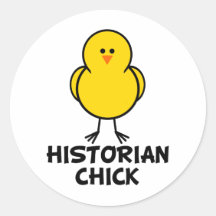 Historiker-Küken Aufkleber