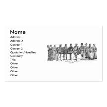 Historische Kostüm-Visitenkarte