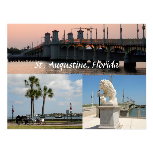 historische Stätten an St Augustine floirida USA Postkarten