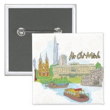 Ho Chi Minh Anstecknadelbutton