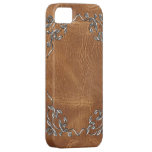 Hoch entwickelter brauner Kasten des Western-Leder iPhone 5 Etui