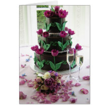 Hochzeit Cake-Card. Grußkarten