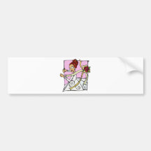 Hochzeit und Brautjungfern-Geschenke Autoaufkleber