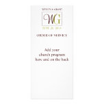 Hochzeits-Auftrag des Service-Monogramm-Logos Karten Druck