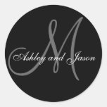 Hochzeits-Bevorzugungs-Aufkleber-Monogramm nennt S