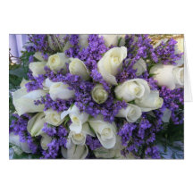 Hochzeits-Blumen Grußkarte