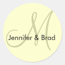 Hochzeits-Braut-Bräutigam-Elfenbein-Creme-Monogram