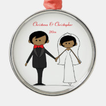 Hochzeits-Charakter-personalisierte Verzierung (A1 Weihnachtsbaum Ornament