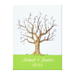 Hochzeits-Fingerabdruck-BaumGuestbook Gespannte Galeriedrucke