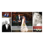 Hochzeits-Foto-Collage - danke Individuelle Photo Karten