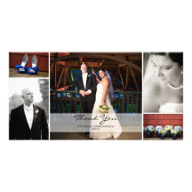 Hochzeits-Foto-Collage - danke Individuelle Photo Karten