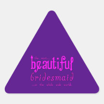 Hochzeits-Gastgeschenke-Dank-schöne Brautjungfer Sticker