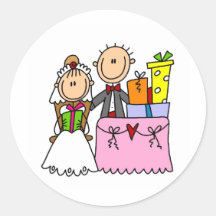 Hochzeits-Geschenk-reichlich Aufkleber