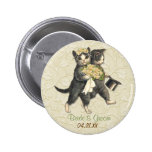 Hochzeits-Katzen Anstecknadelbuttons