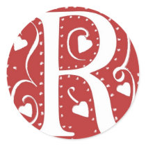 Hochzeits-Monogramm-Aufkleber aufkleber