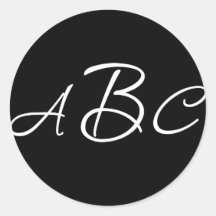 Hochzeits-Monogramm-Initialen-Aufkleber