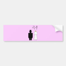 Hochzeits-Paare Auto Sticker