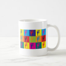 Hochzeits-Pop-Kunst Kaffee Tassen