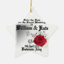 Hochzeits-Sammlerstücke-Andenken Williams u. Kate  Weihnachtsbaum Ornamente